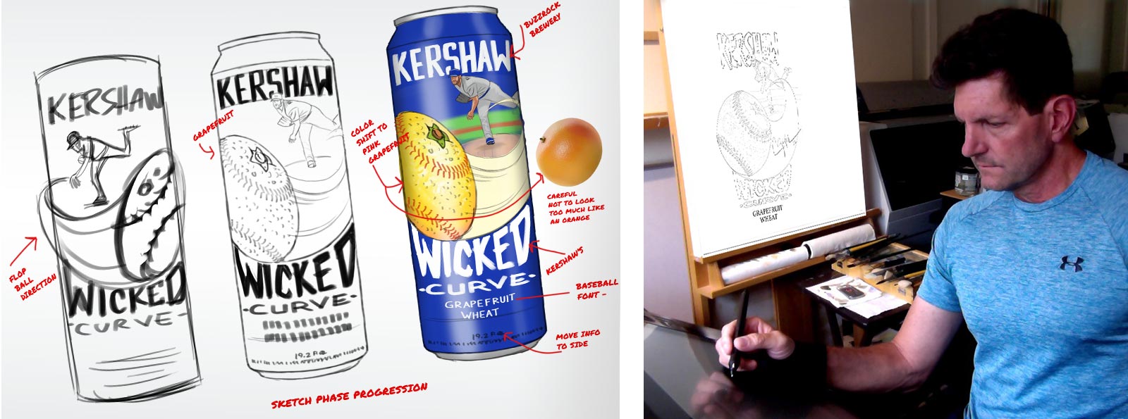 Craft beer can art design process
