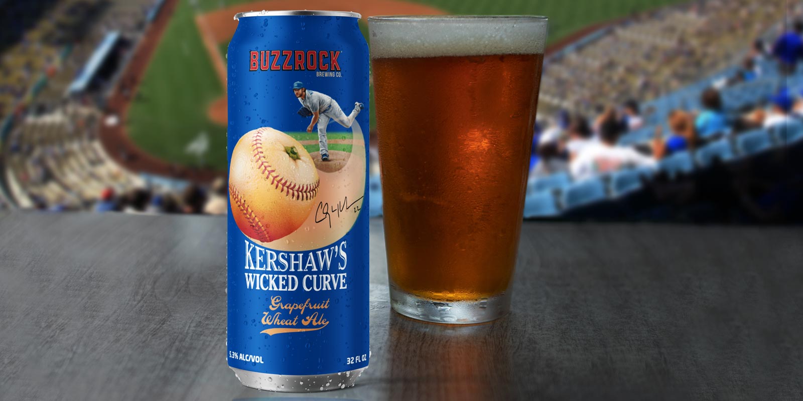 Craft beer can art for Clayton Kershaw