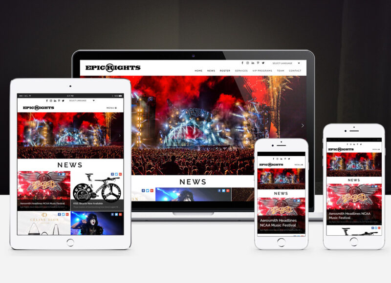 Epic Rights website redesign by TheGraphicElement