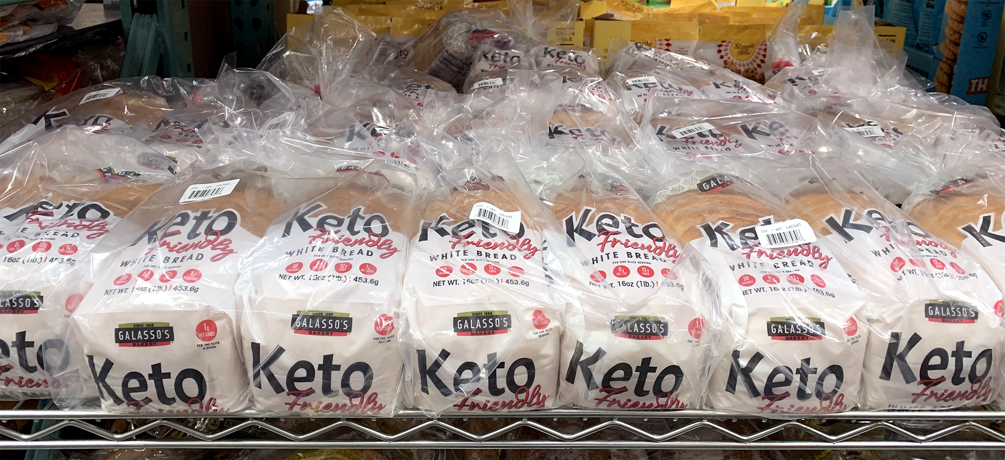 Bread loaf package design on Costco shelves